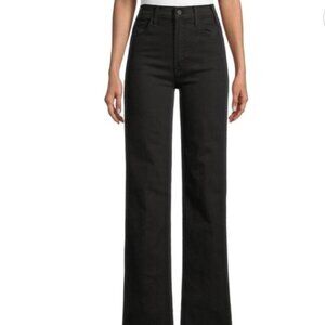 MOTHER The Hustler Roller Heel High-Waisted Jean in Pitch | Size 30